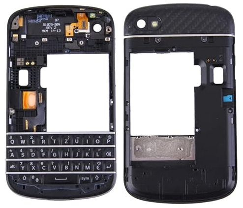 Mobiltelefone Ersatzzubehör 3 in 1 für BlackBerry Q10 (Tastatur + mittlerer Frame -Lünette + Rückplattengehäuse Kamera -Objektiv) Vollmontage Gehäuseabdeckung Reparaturteil