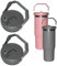 2PCS Replacement 20oz And 30oz Flip Tumbler Lid With Straw - Fit For Stanley 20oz And 30oz IceFlow Flip, Adventure Quencher 2.0 Tumbler (20 to 30 oz STRAW LID Gray)