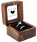 AIFLM Personalisierte Holz Ring Box Gravierte Holz Ring Case Box für Hochzeitszeremonie Jubiläum Geburtstagsgeschenk Ideen