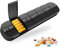NICEIN 7 Tage Tablettenbox - BPA-frei, Morgens Abends Pillendose,Tragbare und Feuchtigkeitsbeständiger Medikamentenbox,Tabletten Organizer für Medikamente,Vitamine,Fischöl (Ⅰ|Schwarz)