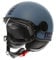 MOMODESIGN - FGTR CLASSIC E2206, Jet-Helm, offener Helm für Motorräder und Motorroller, für Männer und Frauen, Matt Dusty Blue/Blue, L