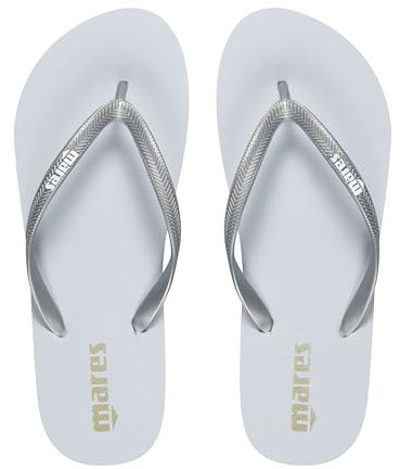 Mares TOEFLIP Lady, Infradito da Mare e Piscina, Adulto, Donna, Bianco-Argento, Taglia 38