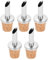 Amosfun 5pcs Bottle Pourer, Stainless Steel Liquor Pourers with Cork, Soda Bottle Oil Bottle Oil Spouts Bottle Vinegar Bottle Spirit Pourer