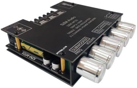 Kleagary -TH21 Bluetooth 5.0 2.1Channel Subwoofer Amplifier Board 50Wx2+100W 2.1 Channel Power Audio Stereo Bass AMP