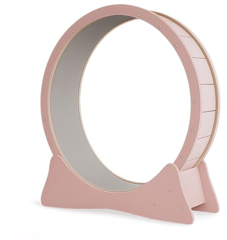 noviclass® Katzenlaufrad Baghira Groß | 120 cm Innendurchmesser Artgerecht für Katzen | Laufrad für Katzen | Kratzfest, stabil und leise | Robust und mit Deutscher Anleitung (Rosa)