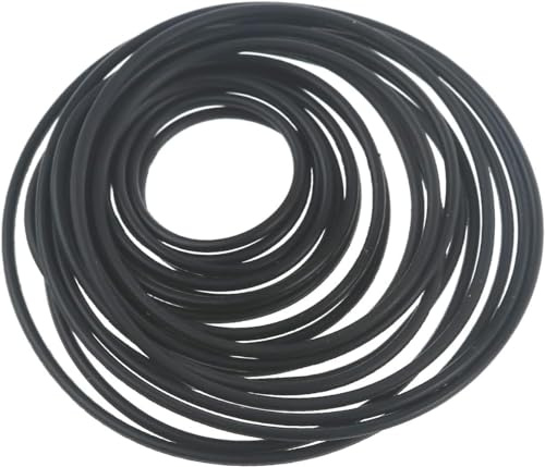 20Pcs Black Recorder Rubber Belts 1.5mm Round Cassette Recorder Repair Maintenance Belt Video Accessories Cassette Belt Replacement Round,Tape Decks,CD and Tape Players