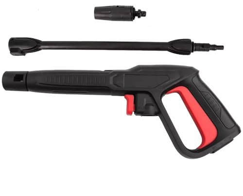 High Pressure Water Gun Spray Pressure Washer Trigger Gun Replacement for Bosch Long Power Washer Gun with Fan Nozzle and Extension Wand, Max 1740 PSI(Red)