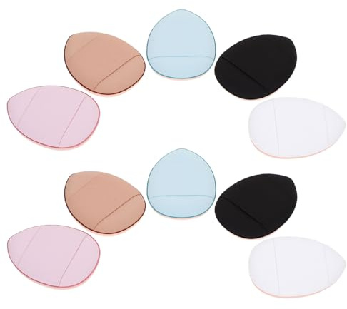 HONITANO Kleiner Make Up Puderquaste Tropfenförmig Kleine Größe Leicht Waschbar Make Up Schwämme für Frauen Präzises Auftragen Gesicht Pflege Zubehör Zufällige Farbe