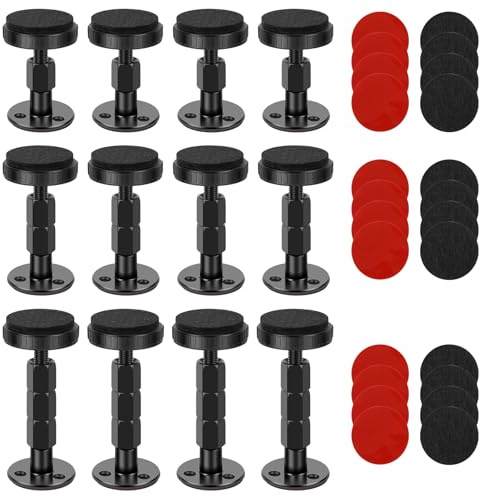 PEIZHIYC 12 Stück Bettrahmen Anti Shake Abstandshalter, Adjustable Bett Abstandshalter Wand 3 Größen (S/M/L) Kopfteil Stopper Bett, Bettrahmen-Anti-Shake-Werkzeug für Betten Sofas Schränke