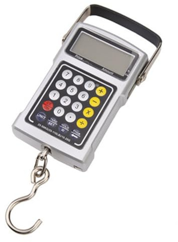 Hakenwaage | kompakte Uhr | Fischwaage mit Maßband - für Gepäck, Bauernhof, Markt, Reisen, Einkaufen, Outdoor, Jagd und Dornen