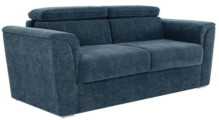 Vente-unique - Schlafsofa 4 Rizora - Polyester - blau