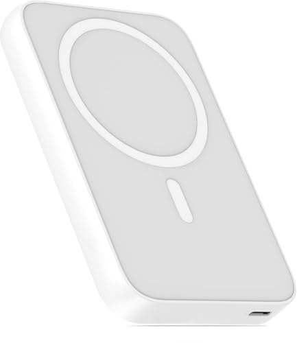 Wireless Power Bank, Magnetische Kabelloses Powerbank 10000mAh 20W Schnell Aufladende Tragbares Ladegerät (USB C Input & Output), Externe Handyakkus für iPhone 17 16 15 14 13 12 Pro Max Samsung iPad