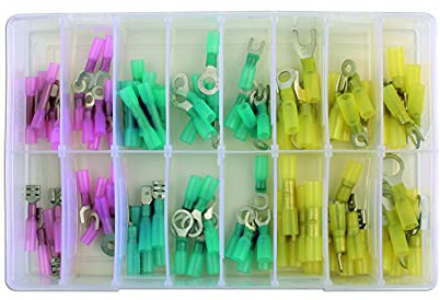 Connect 31855 Assorted Heat Shrink Terminals Box 100pc