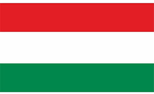 Indigos UG Auto Aufkleber Ungarn 10 cm - glatt - LS67G - Autoaufkleber Fahne - Sticker Flagge - Heckscheibe, Spoiler, Tuning - UV-beständig und selbstklebend