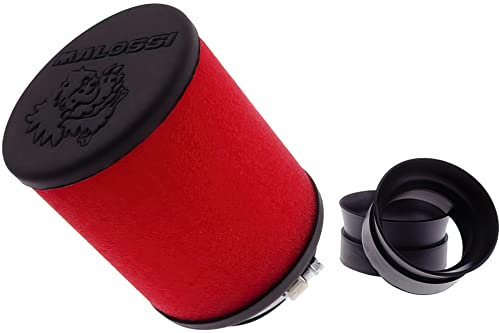 MALOSSI Filtro aria da corsa E16, 0° PHBG-MIKUNI, collegamento: 42/50/58,5 mm, larghezza 9 5 mm, altezza 125 mm, rosso, nero