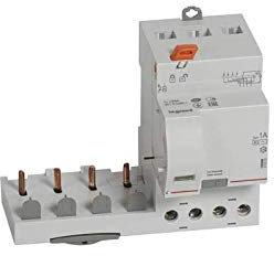 Bloc différentiel adaptable DX3 4P 400V~ - 63A - typeAC 1000mA sélectif - pour disj 1 module/pôle
