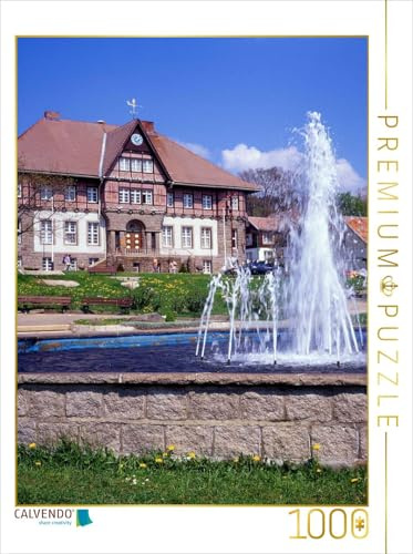 CALVENDO Puzzle Rathaus Schierke am Brocken | 1000 Teile Lege-Größe 48 x 64 cm Foto-Puzzle für glückliche Stunden