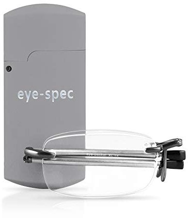 eye-spec Faltbare Lesebrille mit Mini Etui | Stilvolles Klappbares Design für Herren und Damen (2.25)