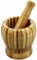 Vetrineinrete® Mortaio con pestello in legno per pesto aglio avocado guacamole ricette utensili da cucina per spezie pepe grani 71505