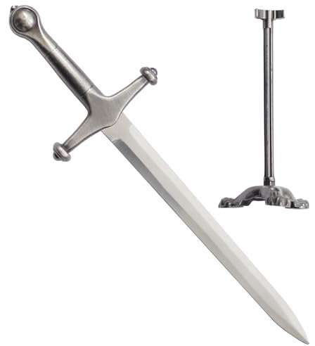 RKS DIFFUSION Coupe Papier Eddard Stark Ouvre Lettre Epee + Support Acier Le Trone de Fer