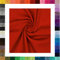 Jersey Uni 220g/m² halbe Breite,0,5 m, Stoffe Meterware, Öko-Tex Baumwolljersey (Rot 5019)