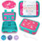 Toddler Lunch Box, Unicorn Bento Lunch-Box for Girls Kids, 5 Portion Sections, BPA Free Removable Plastic Tray, Pre-School Lunches, Cute Snack Container Ages 3 to 5 Pink