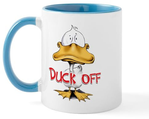 CafePress Duck Off Mug 11 oz (325 ml) Ceramic Coffee Mug