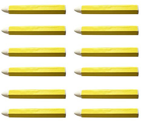 Reifen Stift Reifenmarker für Auto, Asudaro 12 Stücke Reifenfarbe Marker Pens, Wasserdichte Permanent Pen Reifenstift Marker Stift für Auto Motorrad Reifenprofil Fahrradreifen - Gelb
