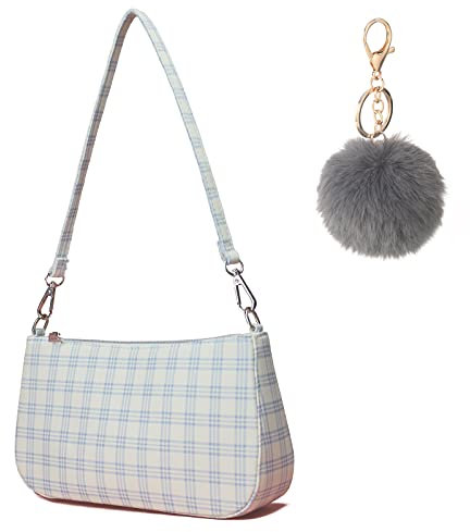 Retro kariert segeltuchtasche Achsel Karierte Tasche Damen Tasche Kleine Segeltuchtasche y3k Fashion Kleine Handtaschen für Frauen