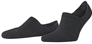 FALKE Unisex Füßlinge Cool Kick Invisible U IN weich atmungsaktiv schnelltrocknend unsichtbar einfarbig 1 Paar, Grau (Dark Grey 3970), 42-43