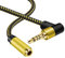 Câble d'extension audio micro 8 m, 90 degrés TRRS 3,5 mm, rallonge de casque stéréo mâle vers femelle pour casque, ordinateur portable, téléphone, Switch Lite, voiture et plus encore