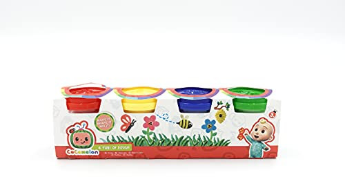 COCOMELON 4 Röhrchen mit Knete, 112 g