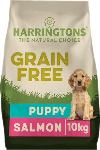 Harringtons Complete Grain Free Hypoallergenic Salmon & Sweet Potato Dry Puppy Food 10kg - Made with All Natural Ingredients