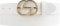 BELTINGER Damen-Gürtel EMIL aus Vollrindleder 3 cm | Schmaler Ledergürtel für Damen 30mm | Gold glänzend | Weiß 100cm