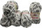 5 x 100 Gramm Himalaya Dolphin Tweed Strickwolle, 500 Gramm Baby- Wolle zweifarbig gesprenkelt (weiss schwarz 92001)