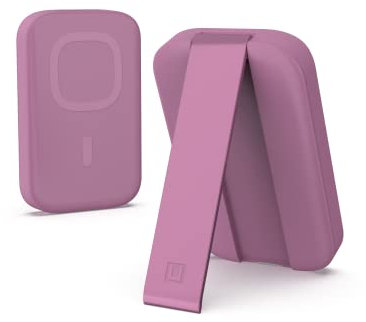 U by UAG Magnetic Wireless Portable Charger 18W Power Bank 4000mAh USB-C Fast Charging External Backup Battery with Kickstand Compatible with iPhone 17, Galaxy S25, Lucent Orchid Purple