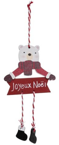 Feeric Lights et Christmas - Sujet de noël Bois x3 père noël Ours Casse Noisette