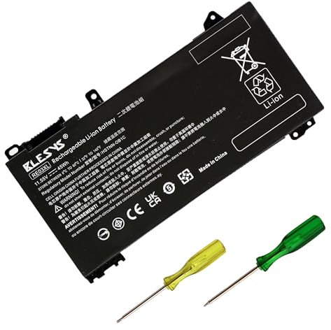 BLESYS RE03XL L32656-002 L32656-005 Laptop Battery for HP ProBook 430 440 445 450 455R G6 430 440 450 G7 Zhan 66 13 14 G2 Notebook Series L32407-AC1 HSTNN-OB1C (11.55V 45Wh)