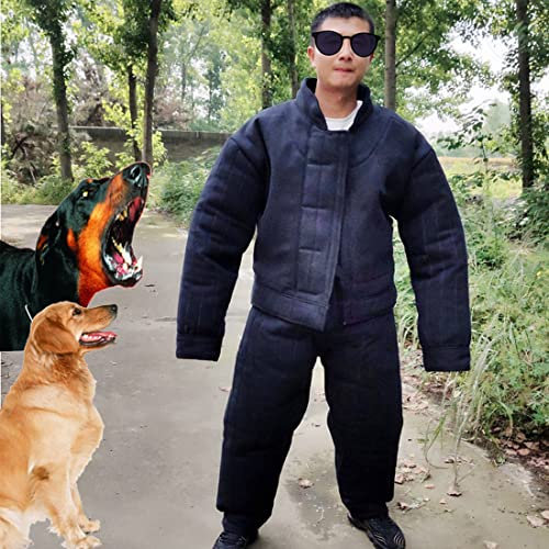 AFITO Professioneller Beißanzug für Hundetraining, Schutzkleidung für Trainingshunde, Schutzkleidung Für Mittelgroße Hunde, Bisstraining, Polizeihundetrainingskleidung,L