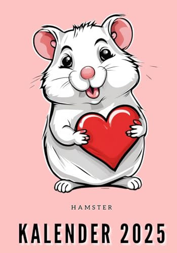 Hamster Kalender: Toller und einfacher Kalender 2024 mit einem süßen Hamster