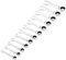Draper 27931 HI-TORQ Metric Stubby Ratchet Combination Spanner Set (12 Piece)