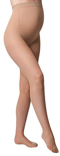 GIULIA Collants de grossesse 20 | 40 | 100 deniers pour mère enceinte, Beige 40 deniers, XL