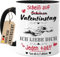 Tassenliebling® Pärchen Tasse personalisiert Schwarz - ... auf Valentinstag. Ich liebe dich jeden Tag - Lustiges Geschenk für ihn - Liebesgeschenke Partner Mann