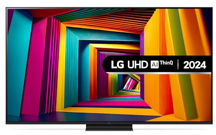 LG 75UT91006LA 75-Inch 4K UHD Smart TV, α5 AI Processor Gen7, Freeview Play and Amazon Alexa, 60Hz, Ashed Blue [Model 2024]