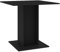 Pxznbe Mesa de comedor de cocina negra 80 x 80 x 75 cm de aglomerado estilo minimalista, mesa de salón, restaurante, zona de comedor para colocar alimentos, bebidas y otros objetos decorativos