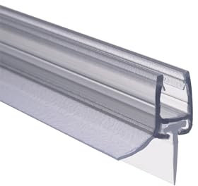 Schulte joint d'étanchéité de douche bas universel, 100 cm recoupable, pour paroi porte de douche pivotante épaisseur verre 6 mm