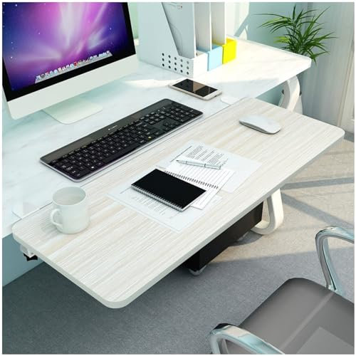 NISMIA Illusion,75 * 25cm, Faltbare Tastatur-schubladenablage, tastaturablage Office-Keyboard-Drawer, ergonomische Schreibtisch-verlängerung, große tastaturablage unter dem Schreibtisch