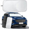 ZUOBYMBC Sonnenschutz Auto Frontscheibe für Subaru Crosstrek II 2017-2020, Sonnenschutz Frontscheibe Innen,Sonnenblende Vorne,Car Windshield Sun Shade,Sun Visor Protector,White