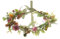 Xinyanmy Blumenkranz Haare Blumenkrone für Mädchen Frauen Künstliche Blumen Krone Blumenstirnband Haar Blumenkranz Haarband Mit Band für Party Festival Hochzeit Zeremonie