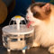 Fontaine à Eau pour Animaux de Compagnie 15 x 15 x 16 cm, Fontaine à Eau pour Animaux domestiques, Fontaine à Eau silencieuse pour Chat de 1 L pour Boire, Distributeur d'eau électrique